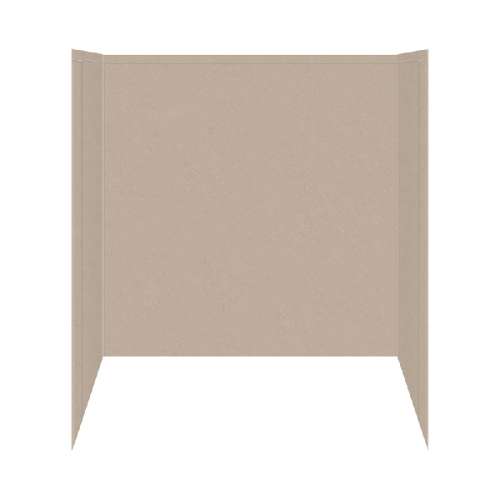 Transolid Decor Solid Surface 60-in x 60-in Tub Wall Surround