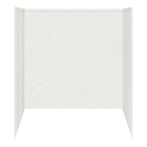 Transolid Decor Solid Surface 60-in x 60-in Tub Wall Surround