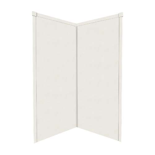 Transolid Decor Solid Surface 36-in x 72-in Corner Shower Wall Kit