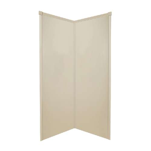 Transolid Decor Solid Surface 36-in x 96-in Corner Shower Wall Kit