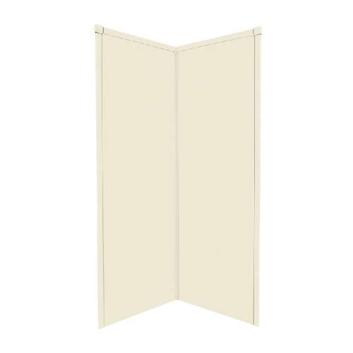 Transolid Decor Solid Surface 36-in x 96-in Corner Shower Wall Kit