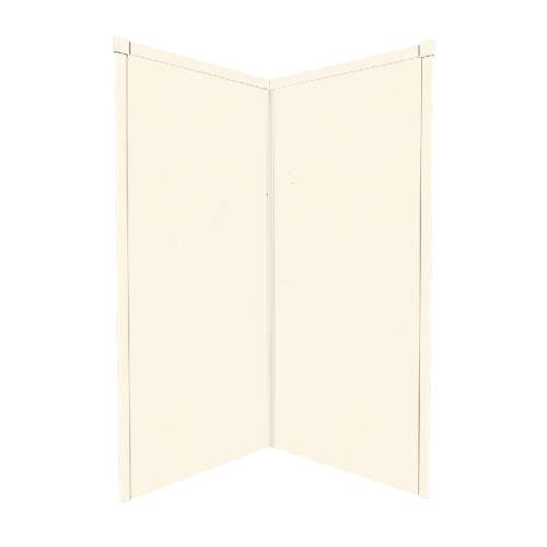 Transolid Decor Solid Surface 38-in x 72-in Corner Shower Wall Kit