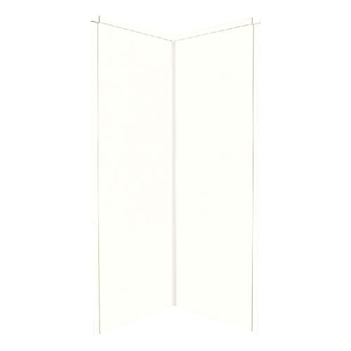 Transolid Decor Solid Surface 38-in x 96-in Corner Shower Wall Kit
