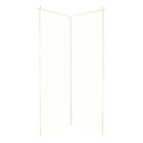 Transolid Decor Solid Surface 42-in x 96-in Corner Shower Wall Kit
