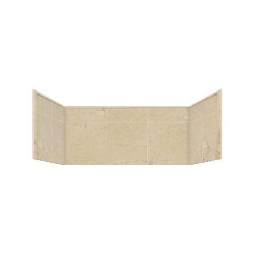 Transolid Studio Solid Surface 48-in x 34-in Shower Wall Extension