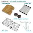 Transolid Aversa AUDD3120-12-KIT Radius All-In-One Undermount Kitchen Sink Kit