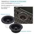 Transolid Aversa AUDD3120-12-KIT Radius All-In-One Undermount Kitchen Sink Kit