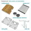 Transolid Aversa AUDD3120-17-KIT Radius All-In-One Undermount Kitchen Sink Kit