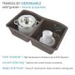 Aversa AUDE3219-12-KIT 32-in x 19-in All-In-One Undermount Kitchen Sink Kit, Espresso