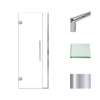 Transolid EHTB30247610C-T-PC Elizabeth 30-in W x 76-in H Hinged Shower Door in Polished Chrome with Clear Glass