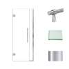 Transolid EHTB305247610C-BK-PC Elizabeth 30.5-in W x 76-in H Hinged Shower Door in Polished Chrome with Clear Glass