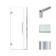 Transolid EHTB31257610C-T-PC Elizabeth 31-in W x 76-in H Hinged Shower Door in Polished Chrome with Clear Glass