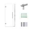 Transolid EHTB32267610C-BK-PC Elizabeth 32-in W x 76-in H Hinged Shower Door in Polished Chrome with Clear Glass
