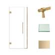 Transolid EHTB33277610C-BK-CB Elizabeth 33-in W x 76-in H Hinged Shower Door in Champagne Bronze with Clear Glass