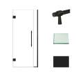 Transolid EHTB33277610C-BK-MB Elizabeth 33-in W x 76-in H Hinged Shower Door in Matte Black with Clear Glass