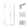 Transolid EHTB36247610C-T-PC Elizabeth 36-in W x 76-in H Hinged Shower Door in Polished Chrome with Clear Glass