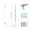 Transolid EHTB365247610C-BK-PC Elizabeth 36.5-in W x 76-in H Hinged Shower Door in Polished Chrome with Clear Glass