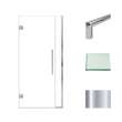 Transolid EHTB365307610C-T-PC Elizabeth 36.5-in W x 76-in H Hinged Shower Door in Polished Chrome with Clear Glass