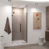 Transolid EHTB37257610C-T-MB Elizabeth 37-in W x 76-in H Hinged Shower Door