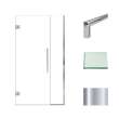 Transolid EHTB395277610C-T-PC Elizabeth 39.5-in W x 76-in H Hinged Shower Door in Polished Chrome with Clear Glass
