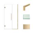 Transolid EHTB42247610C-T-CB Elizabeth 42-in W x 76-in H Hinged Shower Door in Champagne Bronze with Clear Glass