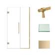 Transolid EHTB425247610C-BK-CB Elizabeth 42.5-in W x 76-in H Hinged Shower Door in Champagne Bronze with Clear Glass