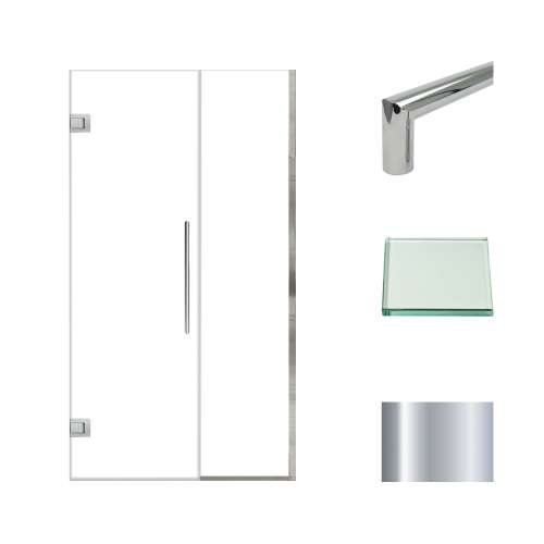 Transolid EHTB425247610C-T-PC Elizabeth 42.5-in W x 76-in H Hinged Shower Door in Polished Chrome with Clear Glass