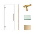 Transolid EHTB425307610C-BK-CB Elizabeth 42.5-in W x 76-in H Hinged Shower Door in Champagne Bronze with Clear Glass