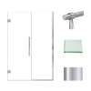 Transolid EHTB485247610C-BK-PC Elizabeth 48.5-in W x 76-in H Hinged Shower Door in Polished Chrome with Clear Glass