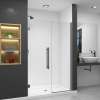 Transolid EHTB485247610C-BK-MB Elizabeth 48.5-in W x 76-in H Hinged Shower Door in Matte Black with Clear Glass