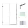 Transolid EHTB49257610C-T-PC Elizabeth 49-in W x 76-in H Hinged Shower Door in Polished Chrome with Clear Glass