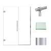 Transolid EHTB52287610C-BK-PC Elizabeth 52-in W x 76-in H Hinged Shower Door in Polished Chrome with Clear Glass