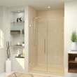 Transolid EHTB53297610C-BK-CB Elizabeth 53-in W x 76-in H Hinged Shower Door in Champagne Bronze with Clear Glass