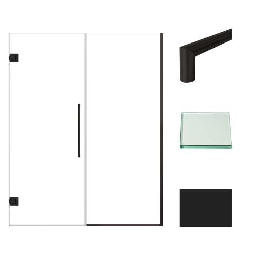 Transolid EHTB59297610C-T-MB Elizabeth 59-in W x 76-in H Hinged Shower Door