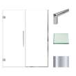 Transolid EHTB595297610C-T-PC Elizabeth 59.5-in W x 76-in H Hinged Shower Door in Polished Chrome with Clear Glass