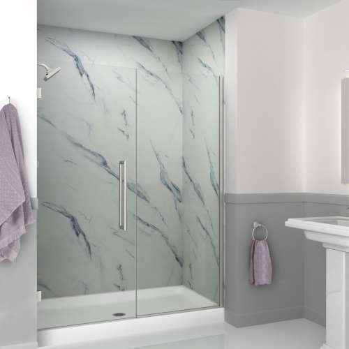 Transolid EHTB605307610C-T-M Elizabeth 60.5-in W x 76-in H Hinged Shower Door
