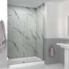 Transolid EHTB605307610C-T-PC Elizabeth 60.5-in W x 76-in H Hinged Shower Door in Polished Chrome with Clear Glass
