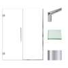 Transolid EHTB60307610C-T-PC Elizabeth 60-in W x 76-in H Hinged Shower Door in Polished Chrome with Clear Glass