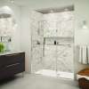 Transolid EHTF675257610C-T-PC Elizabeth 67.5-in W x 76-in H Hinged Shower Door in Polished Chrome with Clear Glass