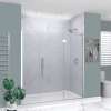 Transolid EHTF72247610C-T-PC Elizabeth 72-in W x 76-in H Hinged Shower Door in Polished Chrome with Clear Glass