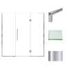 Transolid EHTF735257610C-T-PC Elizabeth 73.5-in W x 76-in H Hinged Shower Door in Polished Chrome with Clear Glass