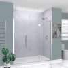 Transolid EHTF745267610C-T-PC Elizabeth 74.5-in W x 76-in H Hinged Shower Door in Polished Chrome with Clear Glass