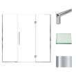 Transolid EHTF77297610C-T-PC Elizabeth 77-in W x 76-in H Hinged Shower Door in Polished Chrome with Clear Glass