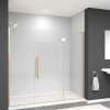 Transolid EHTF775297610C-T-CB Elizabeth 77.5-in W x 76-in H Hinged Shower Door in Champagne Bronze with Clear Glass