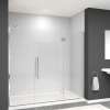 Transolid EHTF775297610C-T-PC Elizabeth 77.5-in W x 76-in H Hinged Shower Door in Polished Chrome with Clear Glass