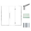 Transolid EHTF78307610C-T-PC Elizabeth 78-in W x 76-in H Hinged Shower Door in Polished Chrome with Clear Glass