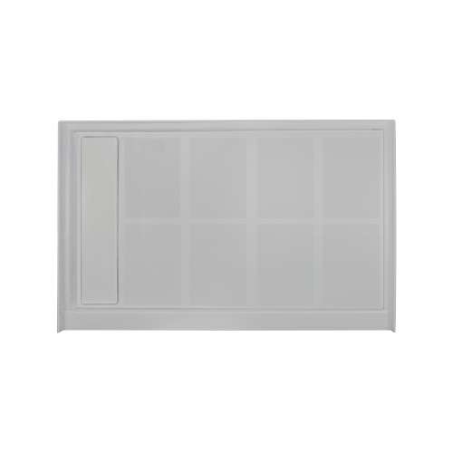 Transolid Linear 48-in x 36-in Rectangular Alcove Shower Base with Left Hand Drain