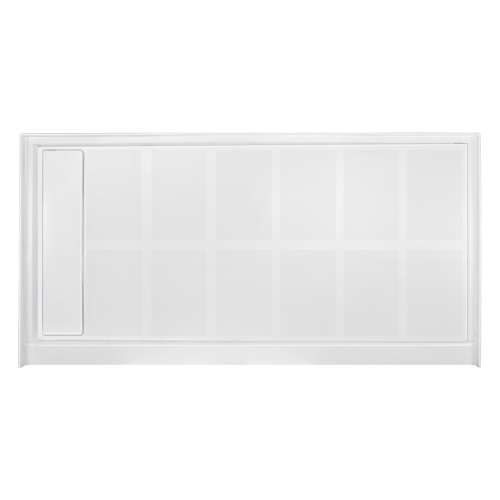 Transolid Linear FL6030L-31 60-in x 30-in Rectangular Alcove Shower Base with Left Hand Drain in White