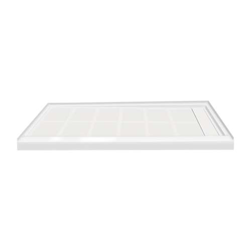 Transolid Linear 60-in x 30-in Rectangular Alcove Shower Base with Right Hand Drain