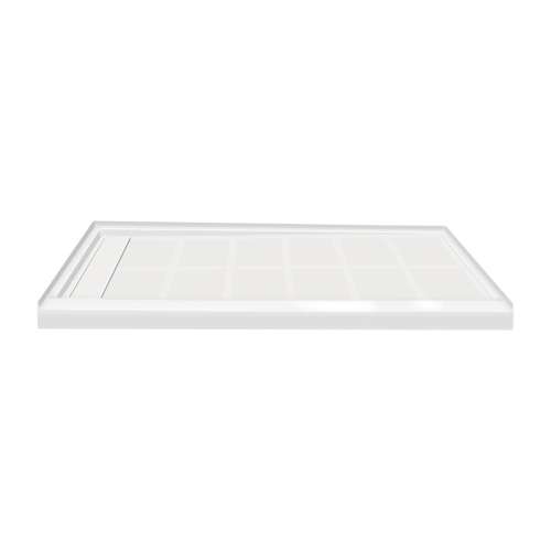Transolid Linear 60-in x 36-in Rectangular Alcove Shower Base with Left Hand Drain